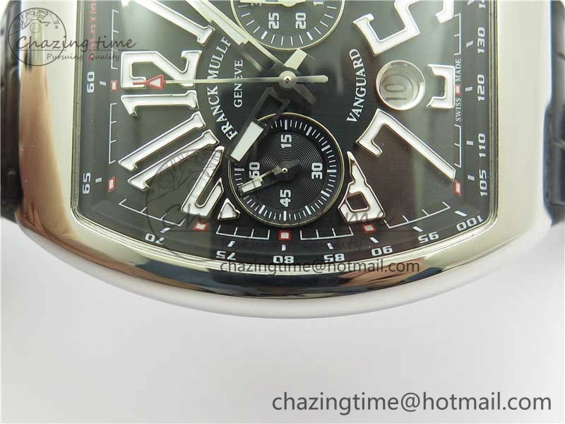 Snug Vanguard V45 Chrono SS ABF Best Edition Black Dial on Leather Strap A 6540