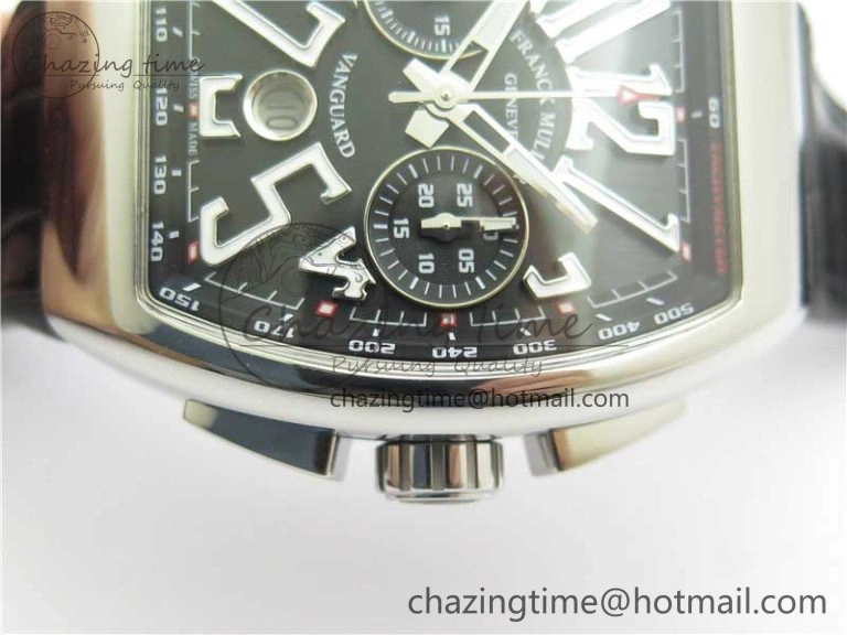 Snug Vanguard V45 Chrono SS ABF Best Edition Black Dial on Leather Strap A 6540