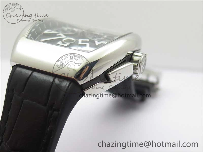 Snug Vanguard V45 Chrono SS ABF Best Edition Black Dial on Leather Strap A 6540