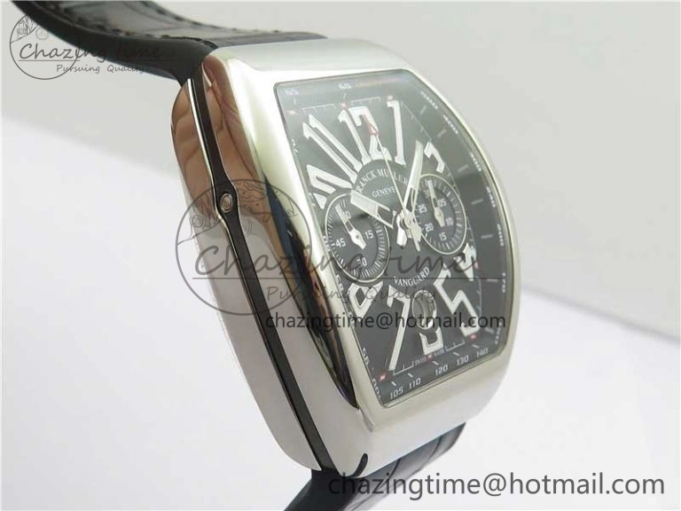 Snug Vanguard V45 Chrono SS ABF Best Edition Black Dial on Leather Strap A 6540