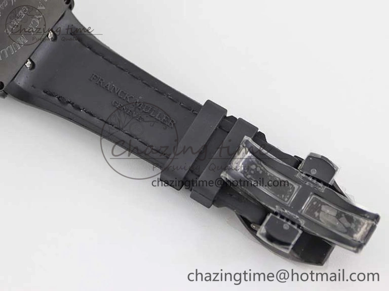 Vanguard V45 DLC ABF 1:1 Best Edition Black Textured Dial on Black Rubber Strap MIYOTA NewStyle 6527