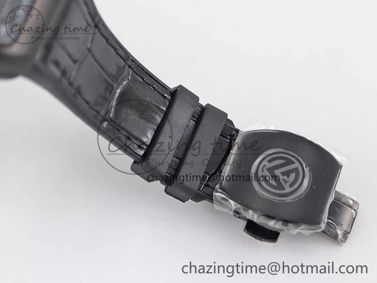 Vanguard V45 DLC ABF 1:1 Best Edition Black Textured Dial on Black Rubber Strap MIYOTA NewStyle 6527