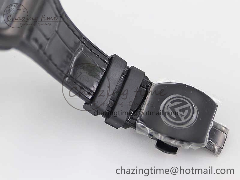 Vanguard V45 DLC ABF 1:1 Best Edition Black Textured Dial on Black Rubber Strap MIYOTA NewStyle 6527