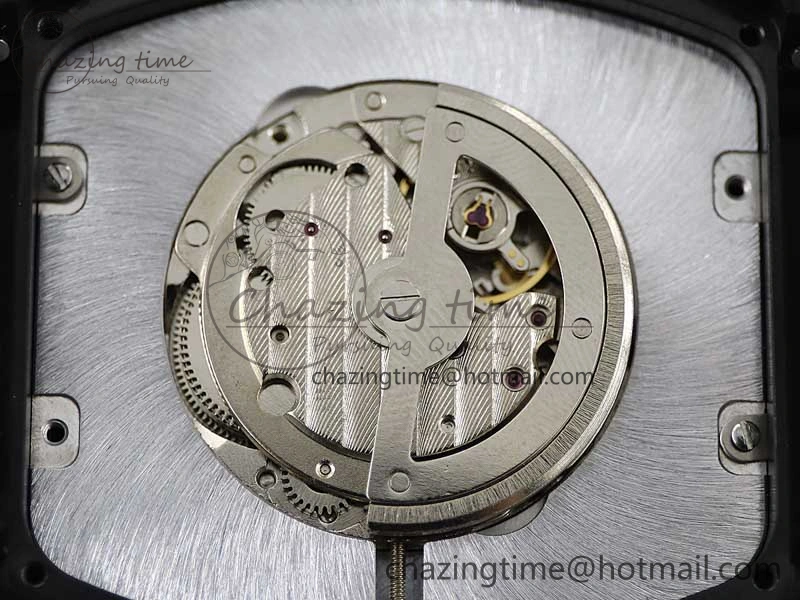 Vanguard V45 DLC ABF 1:1 Best Edition Black Textured Dial on Black Rubber Strap MIYOTA NewStyle 6527