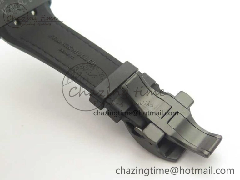 Vanguard V45 PVD Titanium TF 1:1 Best Edition Black Dial on Black Gummy Strap Black Stich A MultiPurpose 6580
