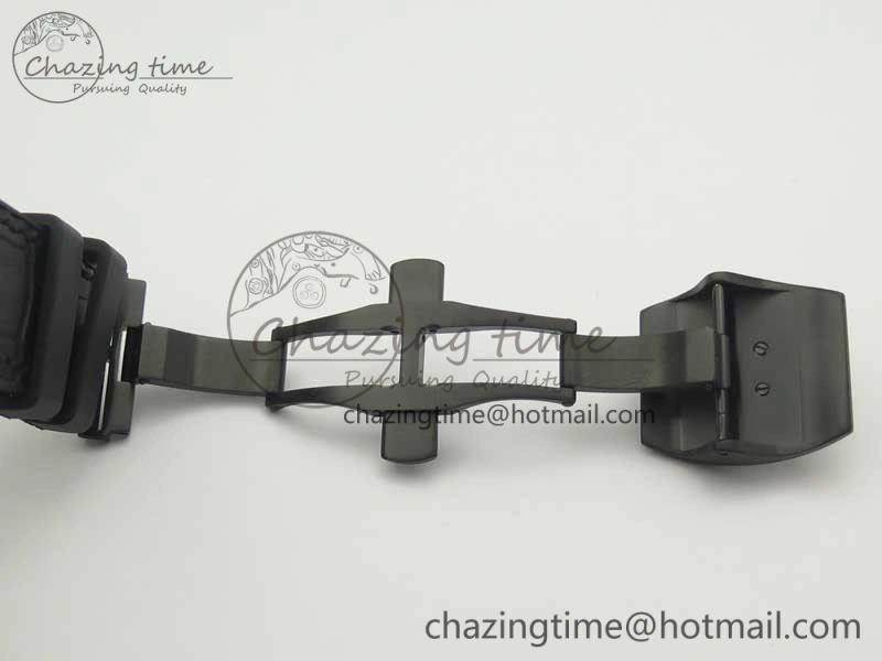 Vanguard V45 PVD Titanium TF 1:1 Best Edition Black Dial on Black Gummy Strap Black Stich A MultiPurpose 6580
