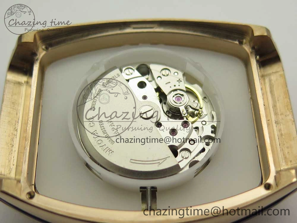 Vanguard V45 RG ABF Best Edition Blue Dial Numbers Markers on Blue Gummy Strap A Trendsetting 6572