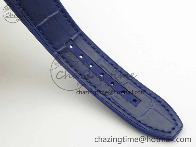 Vanguard V45 RG ABF Best Edition Blue Dial Numbers Markers on Blue Gummy Strap A Trendsetting 6572