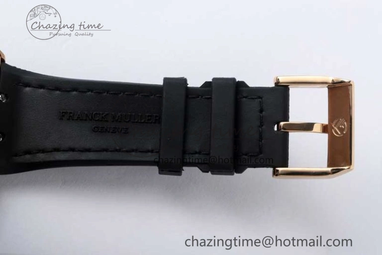 Vanguard V45 RG ABF Best Edition Full Diamonds Case Black Dial on Black Leather Strap A TravelReady 6520