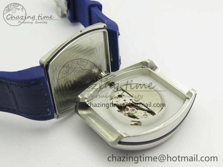 Affordable Vanguard V45 SS ABF Best Edition Blue Dial Diamonds Markers on Blue Gummy Strap A 6567