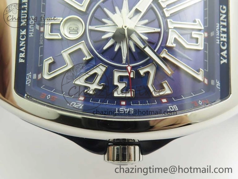 FreshLook Vanguard V45 SS ABF Best Edition Blue Dial Numbers Markers on Blue Gummy Strap A 6566