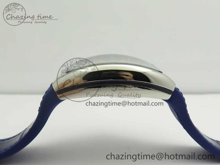 FreshLook Vanguard V45 SS ABF Best Edition Blue Dial Numbers Markers on Blue Gummy Strap A 6566