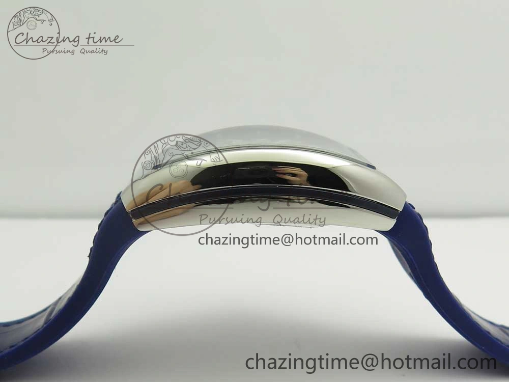 FreshLook Vanguard V45 SS ABF Best Edition Blue Dial Numbers Markers on Blue Gummy Strap A 6566