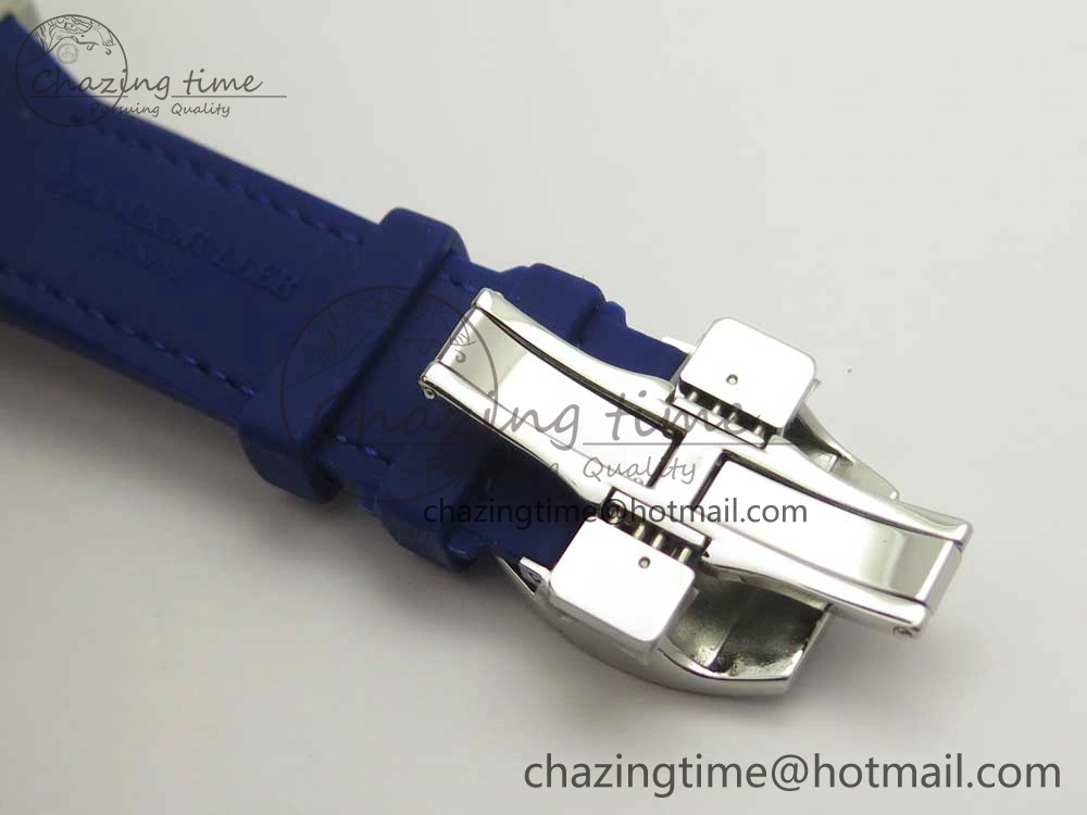 FreshLook Vanguard V45 SS ABF Best Edition Blue Dial Numbers Markers on Blue Gummy Strap A 6566