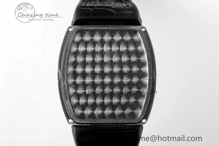 Vanguard V45 SS ABF Best Edition Full Diamonds Dial on Black Leather Strap A SunProtective 6521