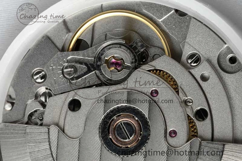 Vanguard V45 SS ABF Best Edition Full Diamonds Dial on White Leather Strap A WeatherProof 6525