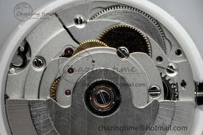 Vanguard V45 SS ABF Best Edition Full Diamonds Dial on White Leather Strap A WeatherProof 6525