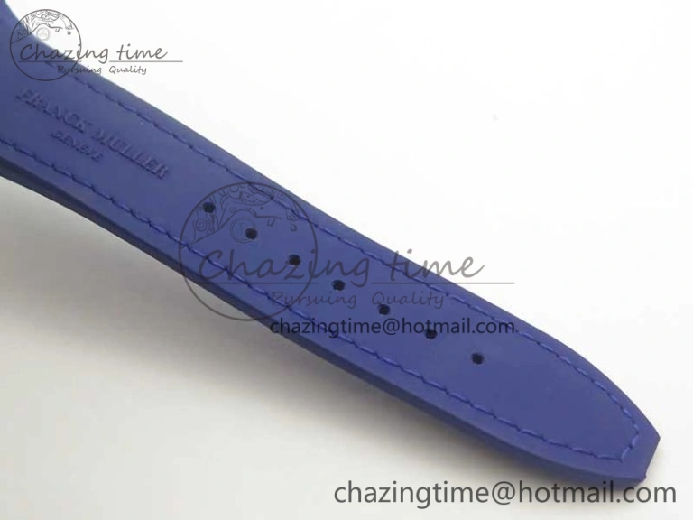 TimelessDesign Vanguard V45 SS Full Diamonds ABF Best Edition Blue Textured Dial Diamonds Markers on Blue Gummy Strap A 6571