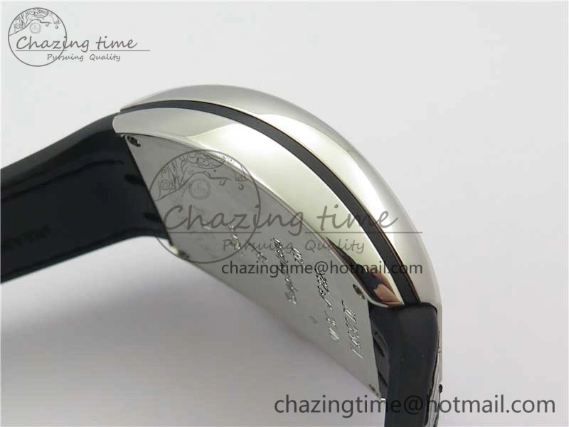 QuickDry Vanguard V45 SS ZF Best Edition Black Textured Dial on Black Rubber Strap MIYOTA 6563
