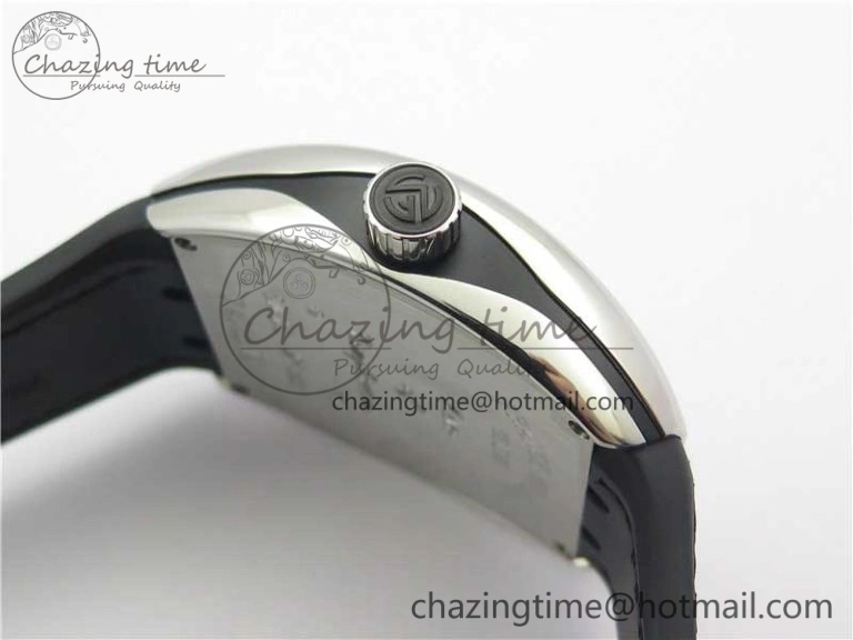 QuickDry Vanguard V45 SS ZF Best Edition Black Textured Dial on Black Rubber Strap MIYOTA 6563