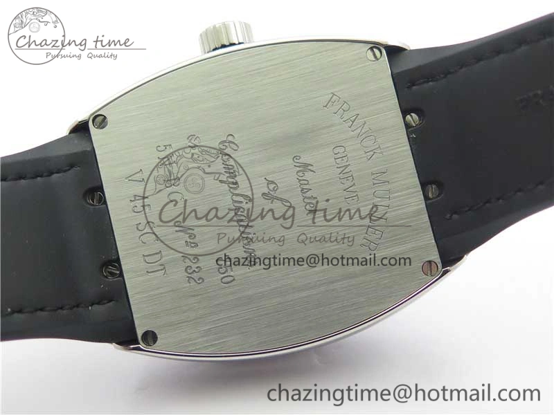 QuickDry Vanguard V45 SS ZF Best Edition Black Textured Dial on Black Rubber Strap MIYOTA 6563