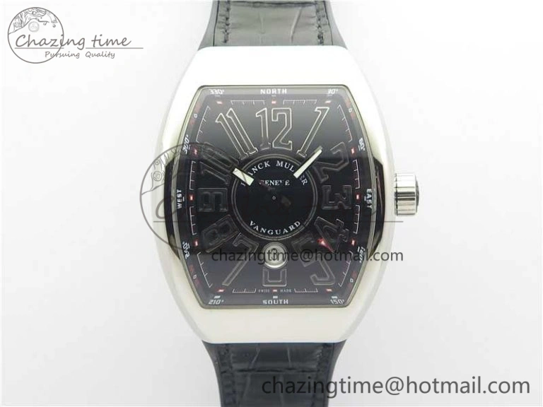 QuickDry Vanguard V45 SS ZF Best Edition Black Textured Dial on Black Rubber Strap MIYOTA 6563