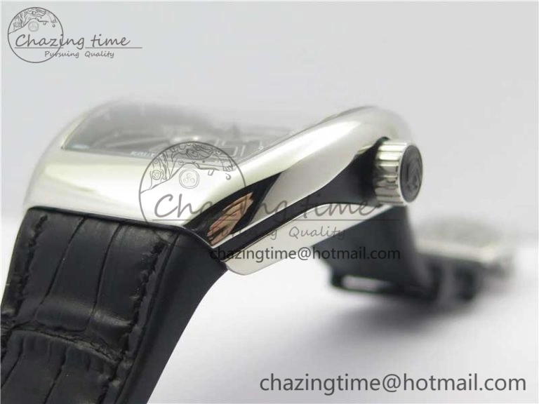 QuickDry Vanguard V45 SS ZF Best Edition Black Textured Dial on Black Rubber Strap MIYOTA 6563