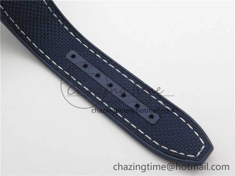 SportInspired Vanguard V45 SS ZF Best Edition Blue Textured Dial on Blue Rubber Strap MIYOTA 6564