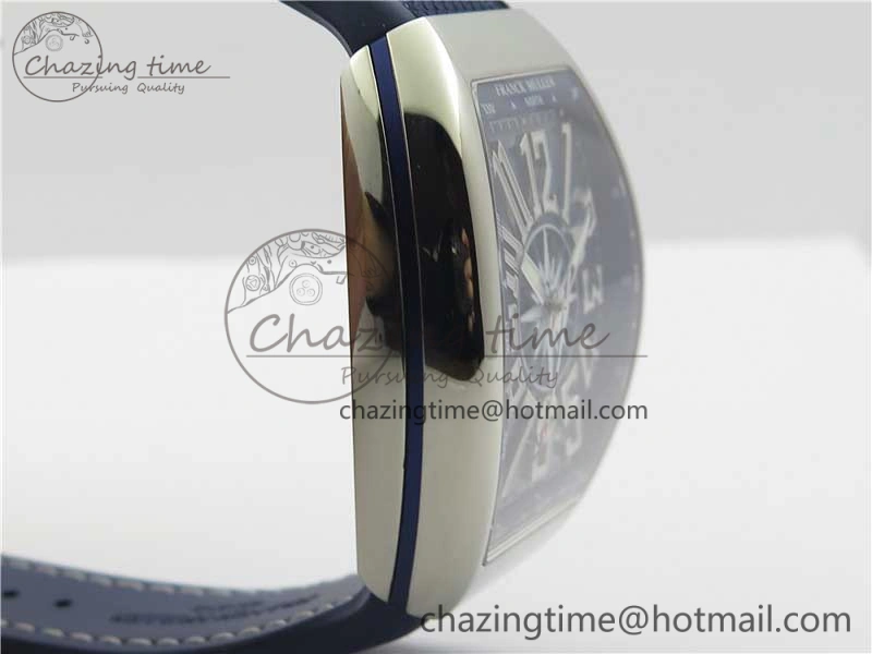 SportInspired Vanguard V45 SS ZF Best Edition Blue Textured Dial on Blue Rubber Strap MIYOTA 6564