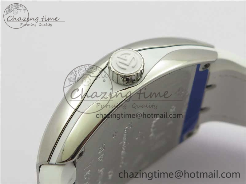 Sophisticated Vanguard V45 SS ZF Best Edition White Textured Dial on White Rubber Strap MIYOTA 6557