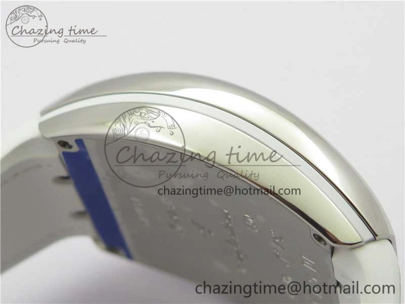 Sophisticated Vanguard V45 SS ZF Best Edition White Textured Dial on White Rubber Strap MIYOTA 6557