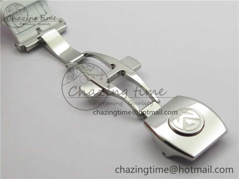 Sophisticated Vanguard V45 SS ZF Best Edition White Textured Dial on White Rubber Strap MIYOTA 6557