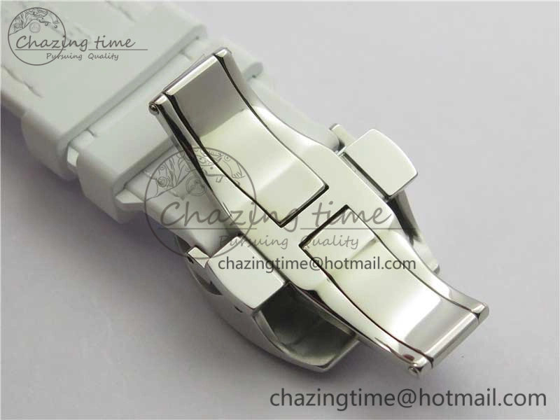 Sophisticated Vanguard V45 SS ZF Best Edition White Textured Dial on White Rubber Strap MIYOTA 6557
