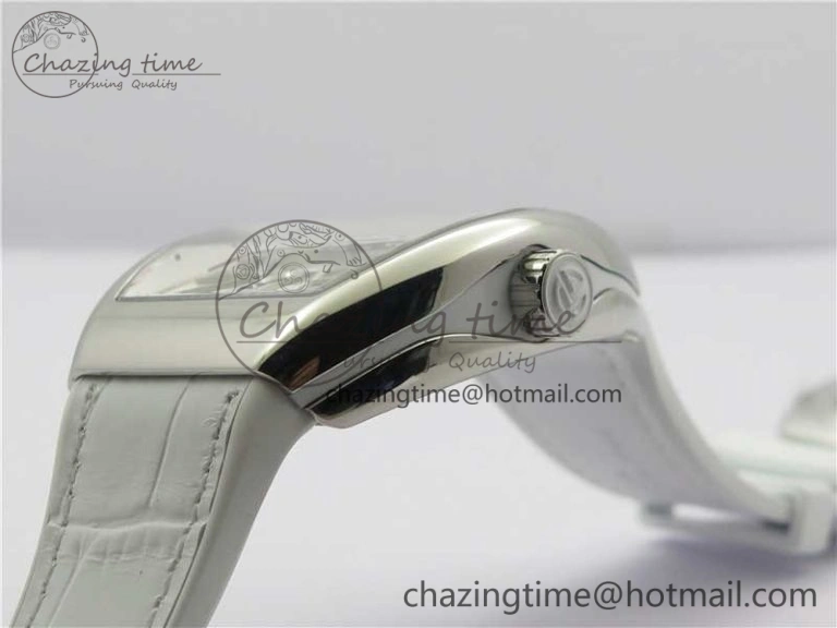 Sophisticated Vanguard V45 SS ZF Best Edition White Textured Dial on White Rubber Strap MIYOTA 6557