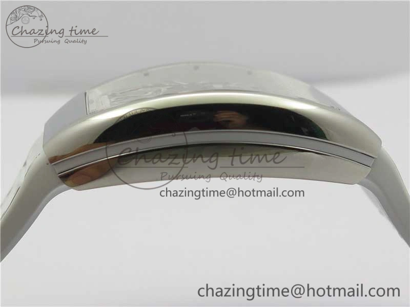Sophisticated Vanguard V45 SS ZF Best Edition White Textured Dial on White Rubber Strap MIYOTA 6557