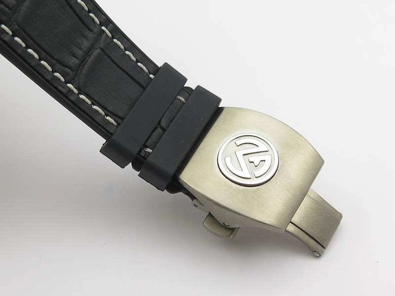 WeatherProof Vanguard V45 Ti TF 1:1 Best Edition Black Dial On Black Leather Strap A 6599
