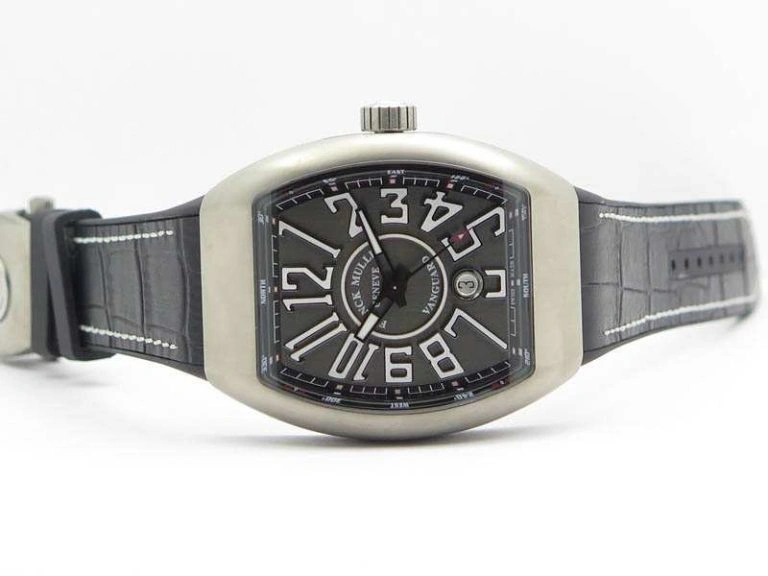 WeatherProof Vanguard V45 Ti TF 1:1 Best Edition Black Dial On Black Leather Strap A 6599
