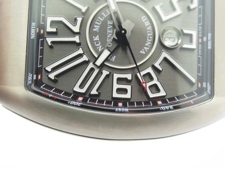 WeatherProof Vanguard V45 Ti TF 1:1 Best Edition Black Dial On Black Leather Strap A 6599