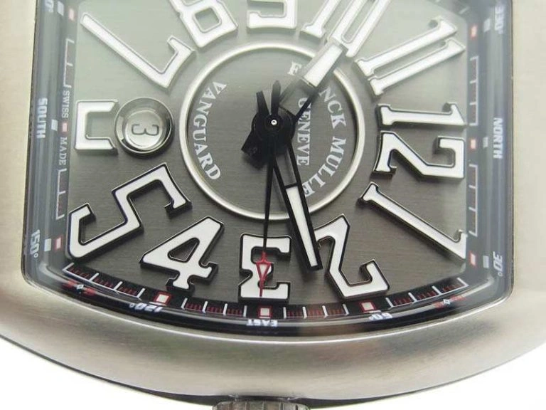 WeatherProof Vanguard V45 Ti TF 1:1 Best Edition Black Dial On Black Leather Strap A 6599