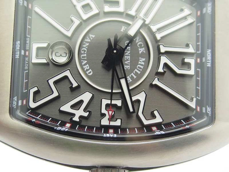 WeatherProof Vanguard V45 Ti TF 1:1 Best Edition Black Dial On Black Leather Strap A 6599