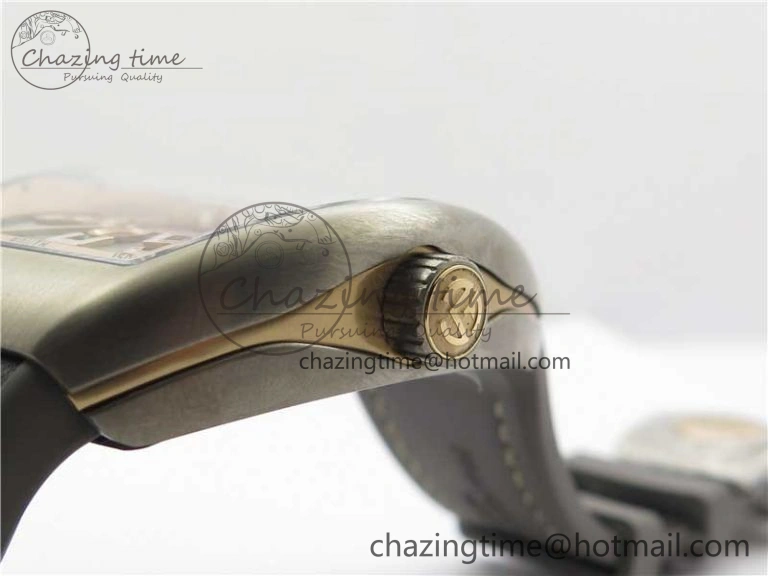 Vanguard V45 Titanium ZF 1:1 Best Edition Gray Dial on Broiwn Rubber Strap MIYOTA HighQuality 6558