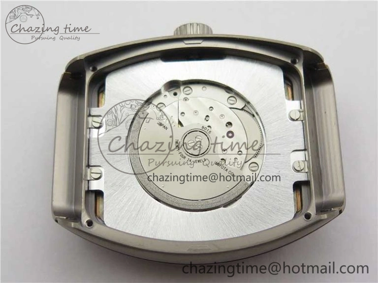 Vanguard V45 Titanium ZF 1:1 Best Edition Gray Dial on Broiwn Rubber Strap MIYOTA HighQuality 6558