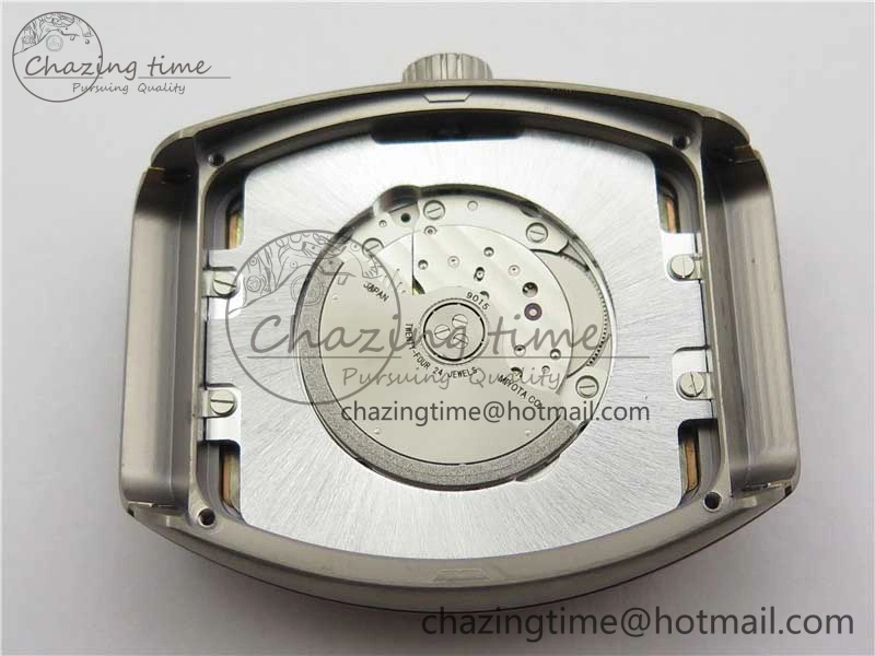 Vanguard V45 Titanium ZF 1:1 Best Edition Gray Dial on Broiwn Rubber Strap MIYOTA HighQuality 6558