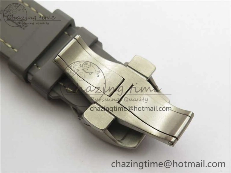 Vanguard V45 Titanium ZF 1:1 Best Edition Gray Dial on Broiwn Rubber Strap MIYOTA HighQuality 6558