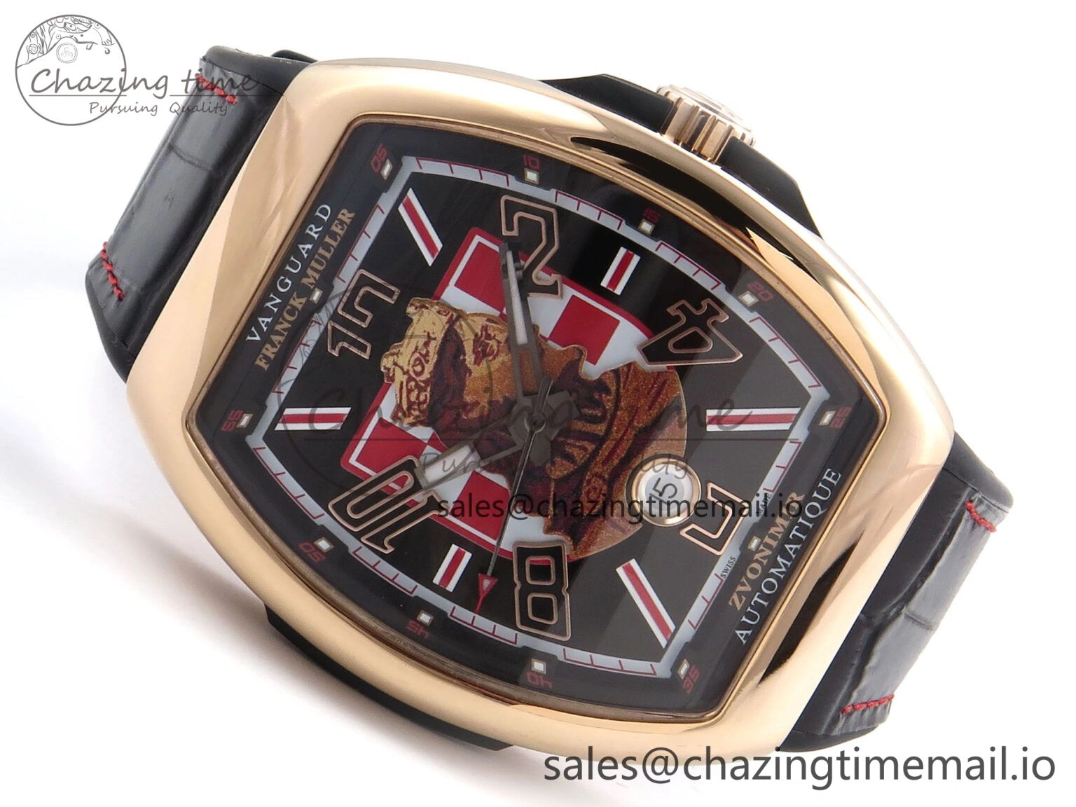 Vanguard Zvonimir RG ABF Best Edition Black Dial on Black Leather Strap A Compact 6486