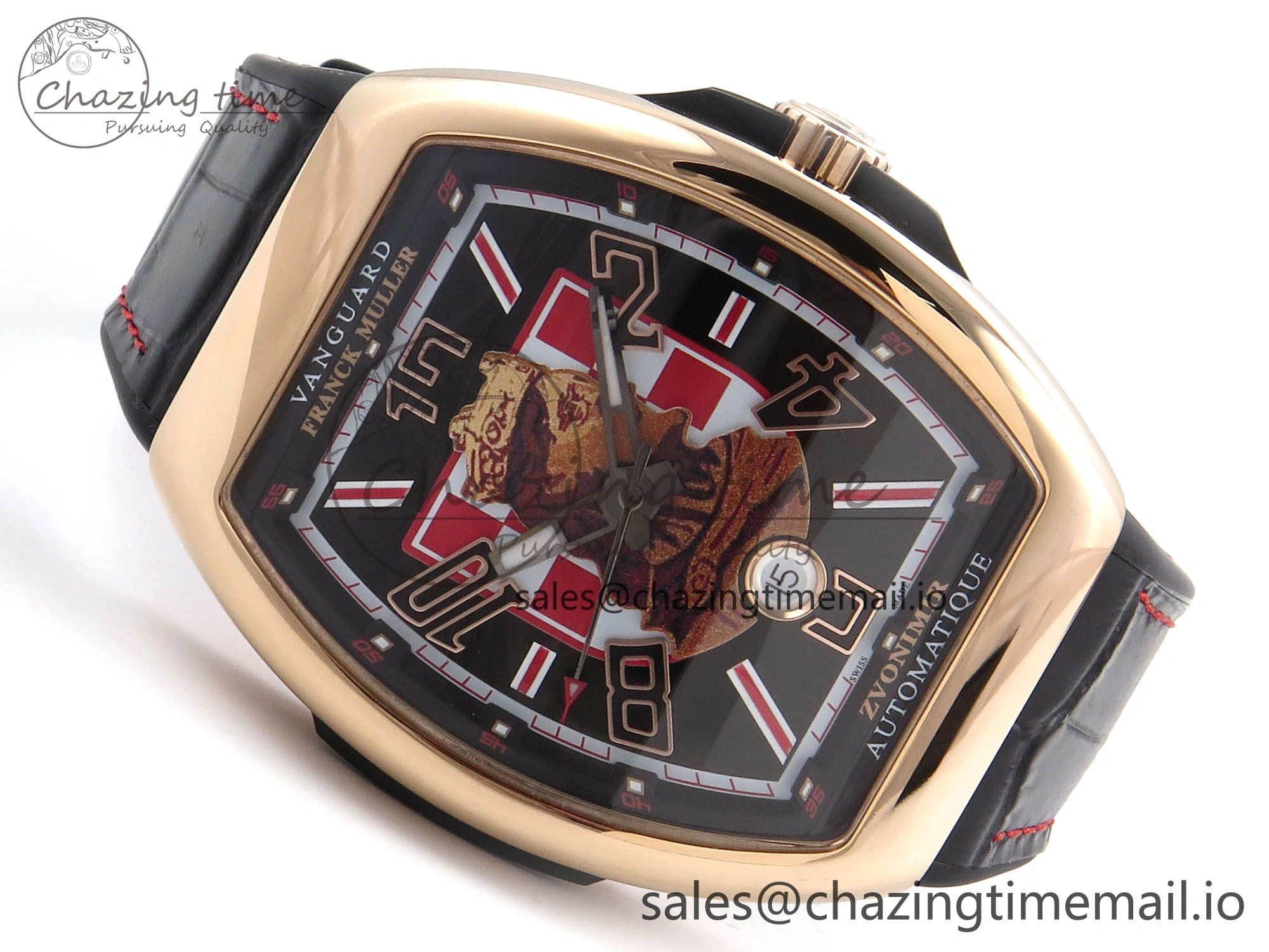 Vanguard Zvonimir RG ABF Best Edition Black Dial on Black Leather Strap A Compact 6486