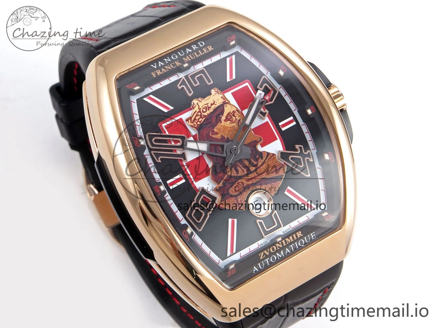 Vanguard Zvonimir RG ABF Best Edition Black Dial on Black Leather Strap A Compact 6486