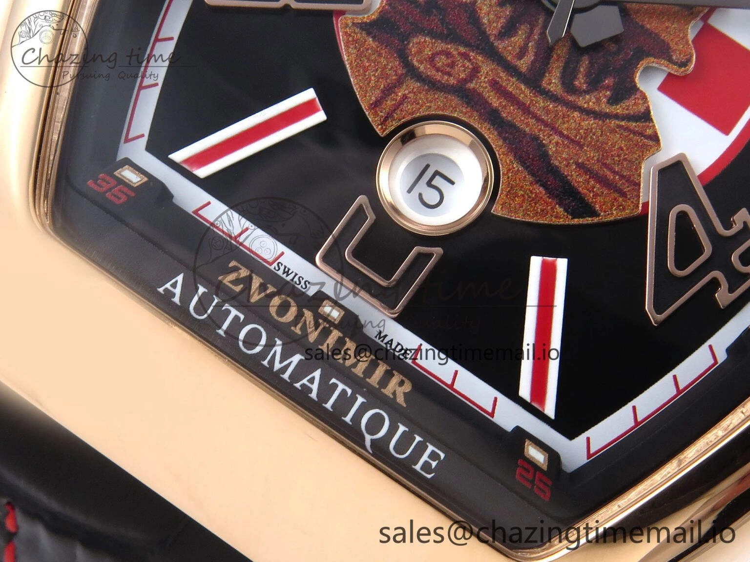 Vanguard Zvonimir RG ABF Best Edition Black Dial on Black Leather Strap A Compact 6486