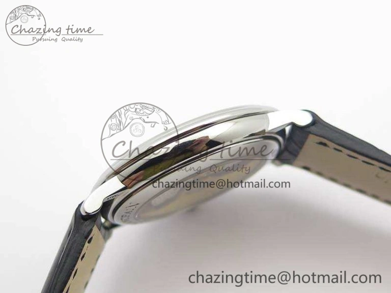 SmartChoice Villeret 6651 SS ZF 1:1 Best Edition White Dial On Black Leather Strap A 8098