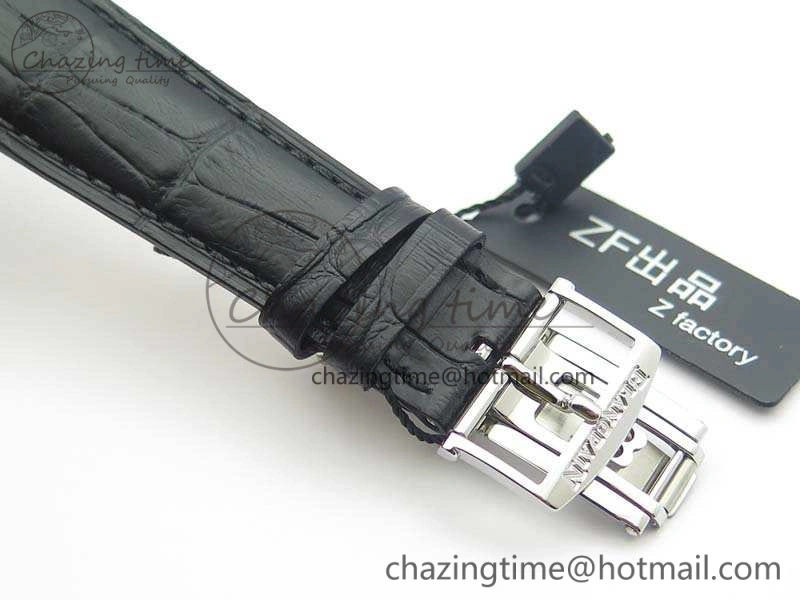 SmartChoice Villeret 6651 SS ZF 1:1 Best Edition White Dial On Black Leather Strap A 8098